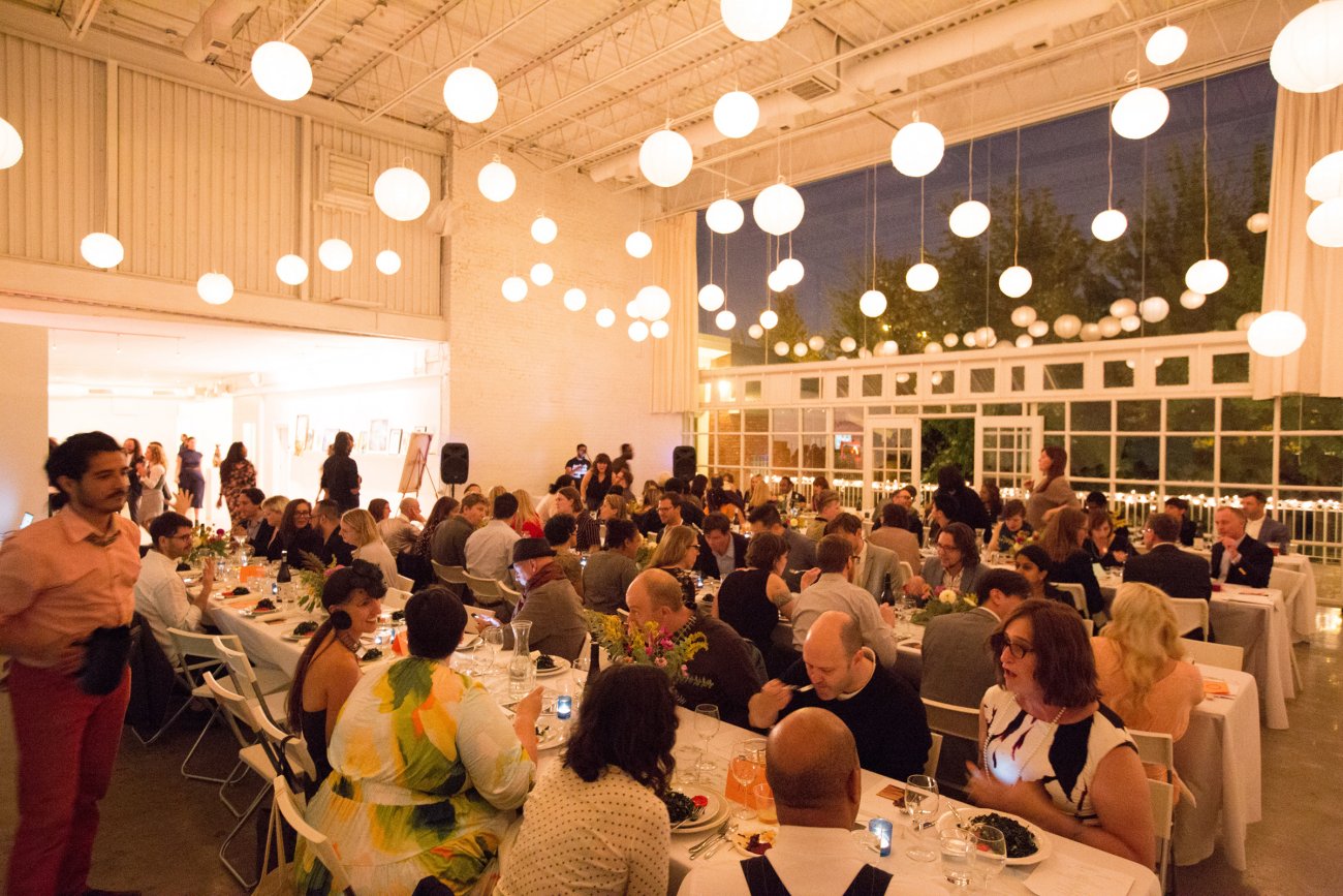 Group of attendees at benefit