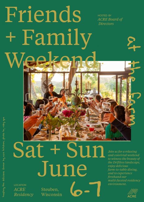 Friends and Family Weekend, June 6-7, 2026